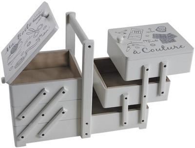 Boite à couture créative en bois