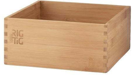 Woodstock - Boîte de rangement L - bambou/22x22x10