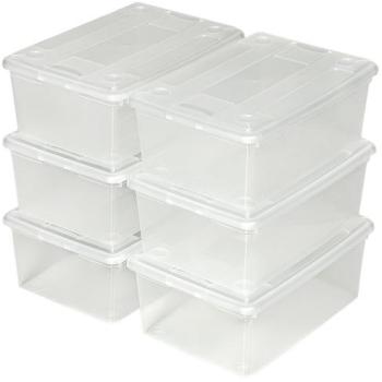 12 Boites de Rangement Plastique Empilables de Tec