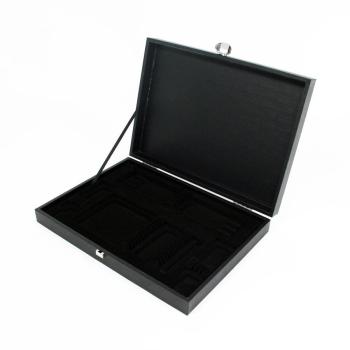 Coffret en bois noir pour ménagère 18 ou 24 pièces Coffret en bois noir pour