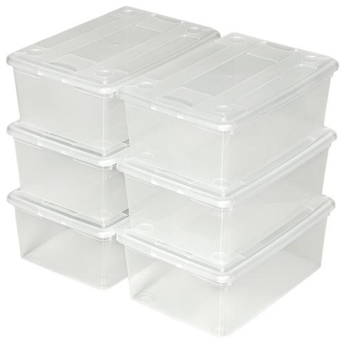 6 Boites de Rangement Plastique Empilables de TecT