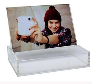 Coffret en plexi transparent pour photos 9x14 ou accessoires Coffret en plexi transparent
