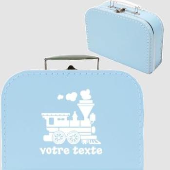 Valisette en carton personnalisable avec motif tra
