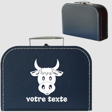 Valisette en carton personnalisable avec motif tête Valisette en carton personnalisable