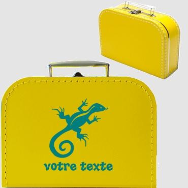 Valisette en carton personnalisable avec motif léz