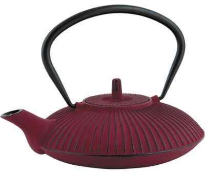 Théière 0.8l en fonte rouge