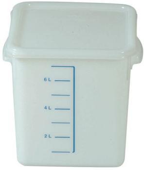 Boîte plastique de stockage carrée avec graduation Boîte plastique de stockage