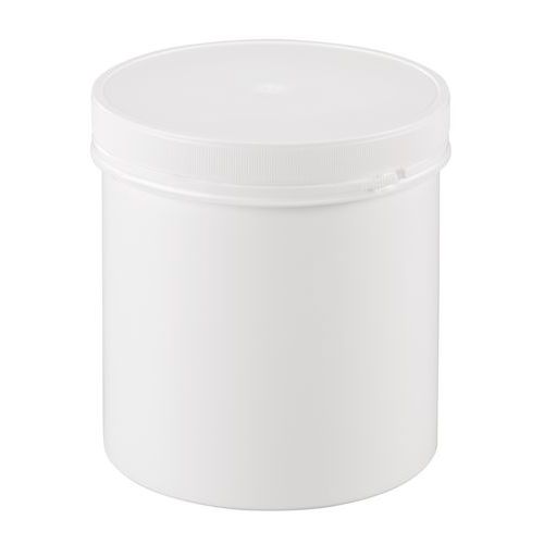 Pot plastique à couvercle vissant et inviolable Pot plastique à couvercle