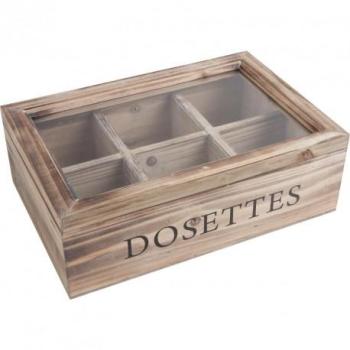 Boite à dosettes 6 compartiments