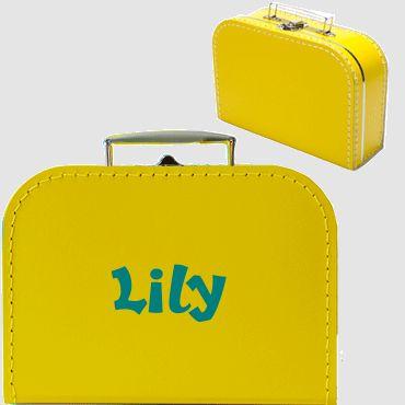 Valisette en carton personnalisable avec prénom Li