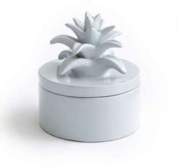 Boite avec couvercle forme ananas céramique LOUPIA