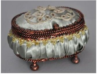 Boite à bijoux vert deau