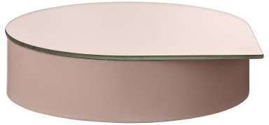 Boite à Bijoux Gutta Large Rose et Miroir Diam 18 cm Boite à Bijoux Gutta Large