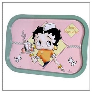 Plateau métal Betty Boop Café