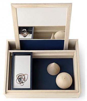 Boite à Bijoux Maquillage Coiffeuse Balsabox Naturel Boite à Bijoux Maquillage