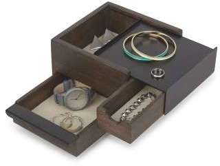 Boite à Bijoux Mini Stowit Noire Umbra Boite à Bijoux Mini Stowit