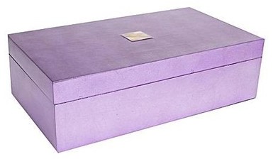 Belle Coffret Rectangulaire laquée vieux rose