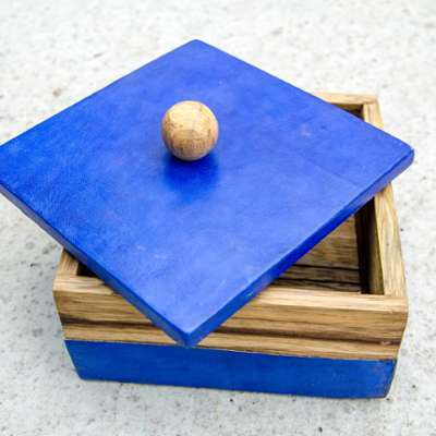 Boite Pomme bleue