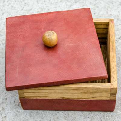 Boite Pomme marron