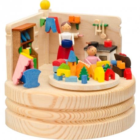 Boite à musique en bois, jeux denfant