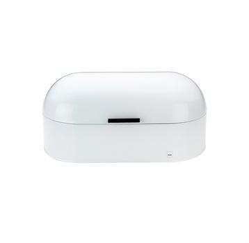 Boîte à pain en métal blanc 44cm Boîte à pain en métal blanc