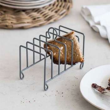 Garden Trading - Porte-toasts en métal gris 6 compartiments Garden Trading - Porte-toasts