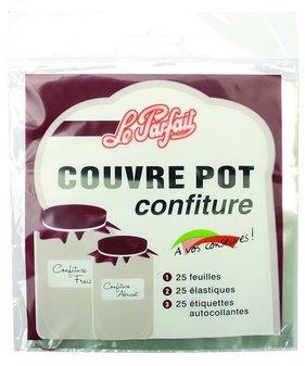 Lot de 25 couvre-pots confiture cellophane - Confi