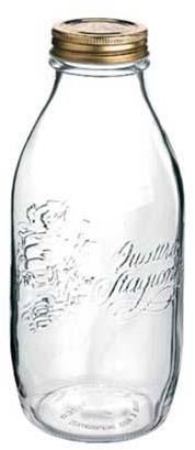 Set de 12 bouteilles hermétiques 1 L en verre avec Set de 12 bouteilles hermétiques