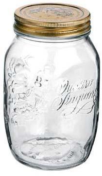 Set de 12 bocaux / pots à conserve 1 L en verre av