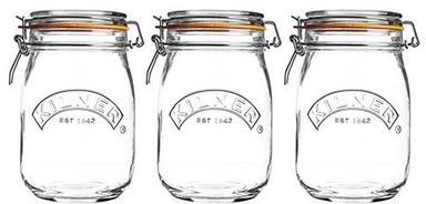 Bocal à conserves Kilner 1 l - 3 p.