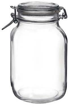 Bocal hermétique carré 2 L en verre pour terrine - Bocal hermétique carré 2 L