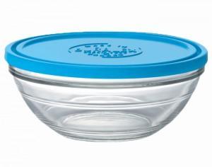 DURALEX Saladier en Verre avec Couvercle - 23 x 9