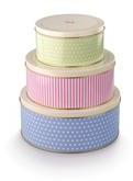 Boîtes à gâteaux retro vintage couleur pastel Set de Boîtes à gâteaux retro vintage