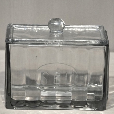 Boîte à sel rectangulaire en verre Chehoma 15 x 8,