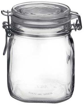 Bocal hermétique carré 75cl en verre pour terrine - Bocal hermétique carré 75cl