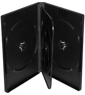Boitiers 4 DVD 50 pièces noir - 14 mm