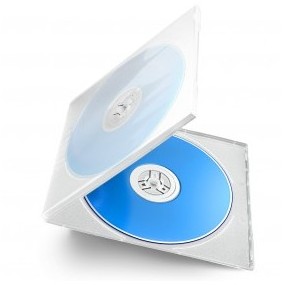 DVD-Box pour 2 CD/DVD transparent petites 50 pièce