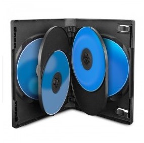 Boitiers 6 DVD noir 50 pièces - 22 mm