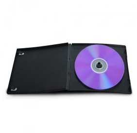 DVD-Box pour 1 CD/DVD noires petites 50 pièces