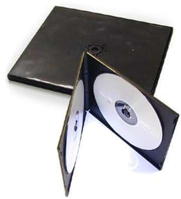 Nierle mini Boitiers double DVD, 7 mm, Noir, 50 pi