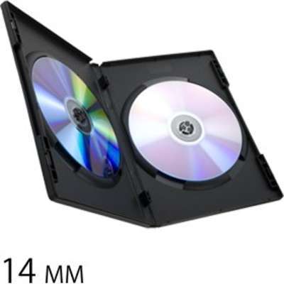 Nierle economy Boitiers double DVD, 14 mm, Noir, 5
