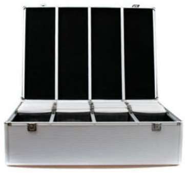 Nierle Valise DJ Convient pour 1000 CD/DVD/Blu-ray