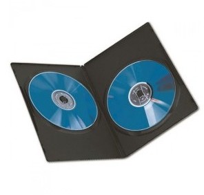Nierle economy Boitiers double DVD, 7 mm, Noir, 10