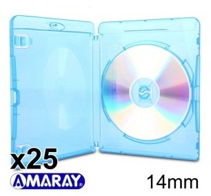 Amaray Boitiers Blu-ray, 15 mm, Machine-pack-quali