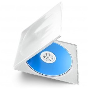 DVD-Box pour 1 CD/DVD transparents petites 50 pièc