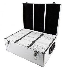 Nierle Valise DJ Convient pour 510 CD/DVD/Blu-ray,