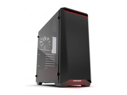 Phanteks Eclipse P400S Tempered Glass noir/rouge -
