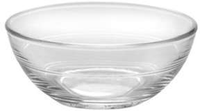 Coupelle transparente en verre trempé (par 6) Lys