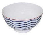 Bol en porcelaine D 12 5xH 6 5cm - Set de 6 NAUTIC Bol en porcelaine D 12 5xH