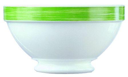 Bol empilable blanc vert 51cl - Brush vert - Arcoroc Bol empilable blanc vert 51cl